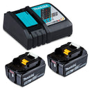 Makita 18V Single Port Rapid Battery Charger with 2 x 5.0Ah battery - Toolup Australia