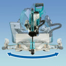 Makita 18Vx2 BRUSHLESS AWS* 305mm (12") Slide Compound Saw Kit - Includes 2 x 5.0Ah Batteries & Dual Port Rapid Charger *AWS Receiver sold separately (198901-5) - Toolup Australia