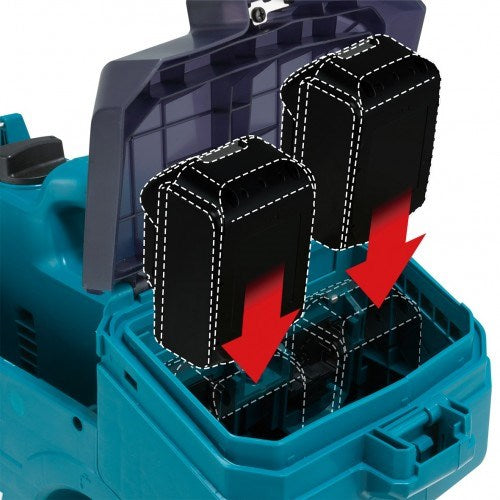Makita 18Vx2 BRUSHLESS High Pressure Washer Kit - Includes 2 x 5.0Ah Batteries & Dual Port Rapid Charger - Toolup Australia