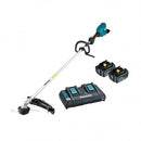 Makita 18Vx2 BRUSHLESS Loop Handle Line Trimmer Kit - Includes 2 x 5.0Ah Batteries & Dual Port Rapid Charger - Toolup Australia