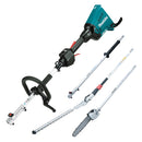 Makita 18Vx2 BRUSHLESS Multi-Function Powerhead - Tool Only, (LE400MP) Extension Pole, (EY403MP) Pole Saw Attachment & (EN401MP) Hedge Trimmer Attachment - Toolup Australia