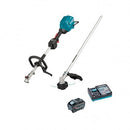 Makita 40V Max BRUSHLESS Multi-function Powerhead, (EM409MP) Line Trimmer Attachment Kit - Includes 5.0Ah Battery & Single Port Rapid Charger - Toolup Australia