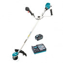 Makita 40V Max BRUSHLESS U-Handle Brushcutter Kit - Includes 5.0Ah Battery & Single Port Rapid Charger - Toolup Australia