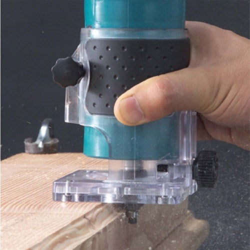 Makita 6.35mm (1/4") Laminate Trimmer, 530W, Carry case - Toolup Australia