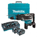 Makita 80V Max (40Vx2) BRUSHLESS 52mm SDS Max Rotary Hammer Kit - Includes 2 x 5.0Ah Battery, Dual Port Rapid Charger & Plastic Case - Toolup Australia