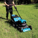 Makita Direct Connection BRUSHLESS Self-Propelled 534mm (21") Lawn Mower, Heavy Duty Steel Deck - Tool Only (Requires Portable Power Supply / Battery Backpack Adaptor) - Toolup Australia
