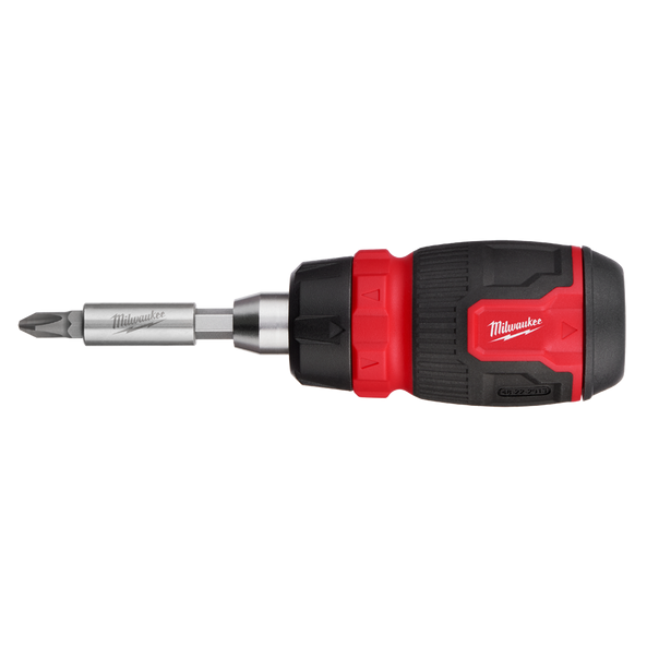 Milwaukee 8-in-1 Ratcheting Compact Multi-Bit Screwdriver - Toolup Australia