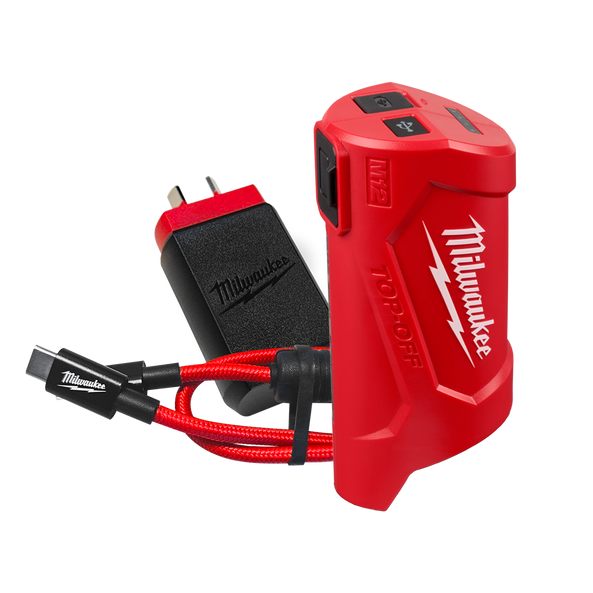 Milwaukee M12 USB-C Travel Charger M12TC20 - Toolup Australia