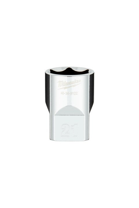 Milwaukee 1/2" Drive Socket  Metric Standard 21mm - Toolup Australia