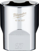 Milwaukee 1/2" Drive Socket  Metric Standard 27mm - Toolup Australia