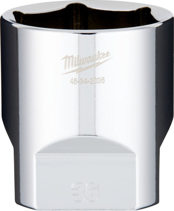 Milwaukee 1/2" Drive Socket  Metric Standard 36mm - Toolup Australia