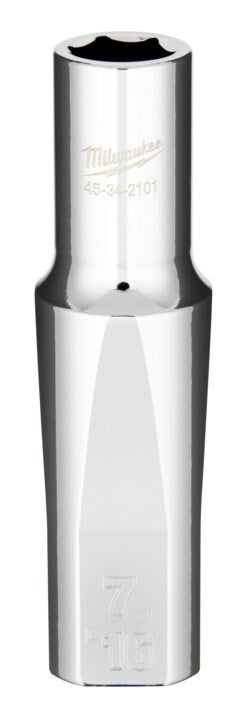 Milwaukee 1/2" Drive Socket SAE Deep 7/16" - Toolup Australia