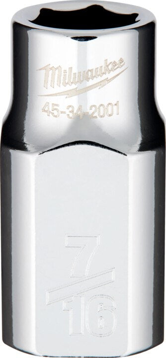 Milwaukee 1/2" Drive Socket SAE Standard 7/16" - Toolup Australia