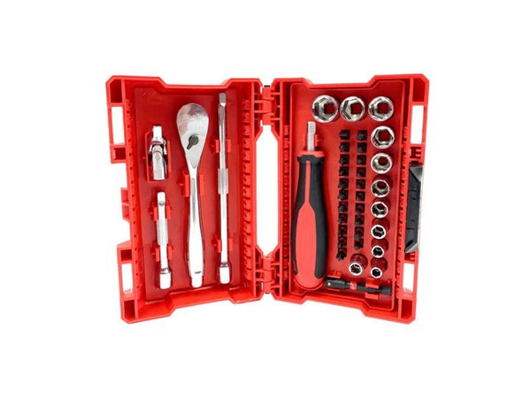 Milwaukee 1/4'' Drive 38pc Metric Socket & Bit Set - Toolup Australia