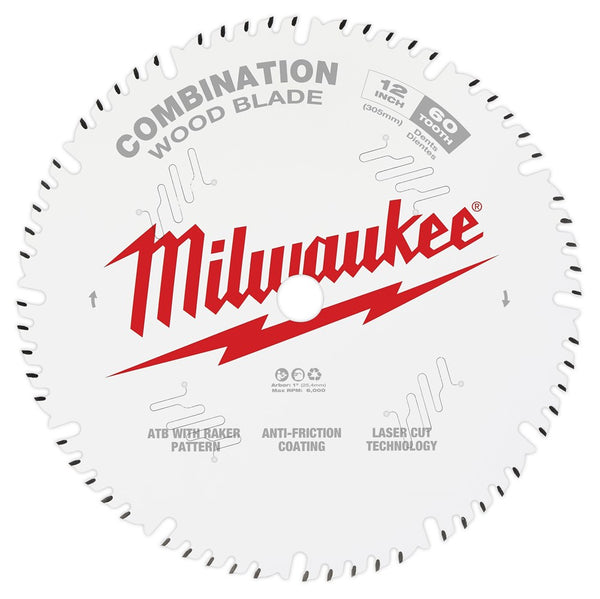 Milwaukee 12" 305mm 60T COMBINATION Blade - Toolup Australia