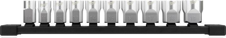 Milwaukee 3/8" Drive 10pc Metric Socket Set with Storage Rail - Toolup Australia