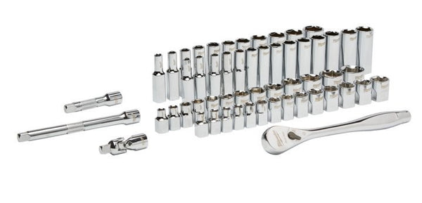 Milwaukee 3/8? Drive 56pc Ratchet & Socket Set SAE & Metric - Toolup Australia