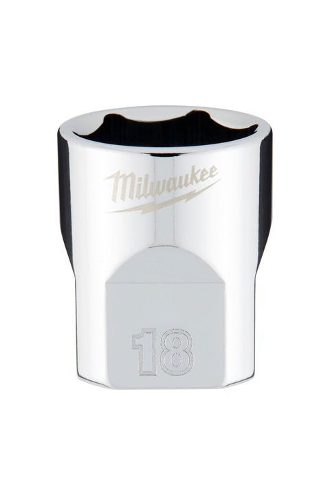 Milwaukee 3/8" Drive Socket Metric Standard 18mm - Toolup Australia