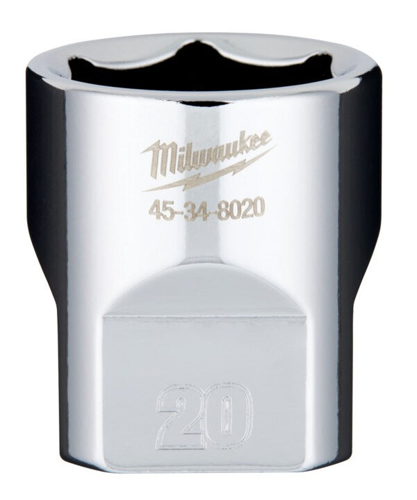 Milwaukee 3/8" Drive Socket Metric Standard 20mm - Toolup Australia