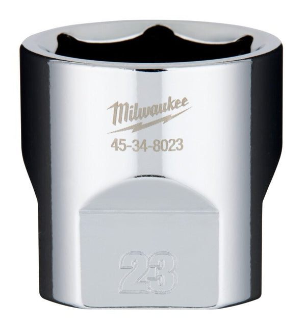 Milwaukee 3/8" Drive Socket Metric Standard 23mm - Toolup Australia