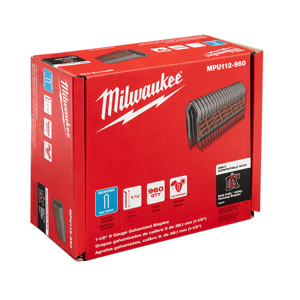 Milwaukee 40mm Fencing Staple 9GA/4mm - 960 pack - Toolup Australia