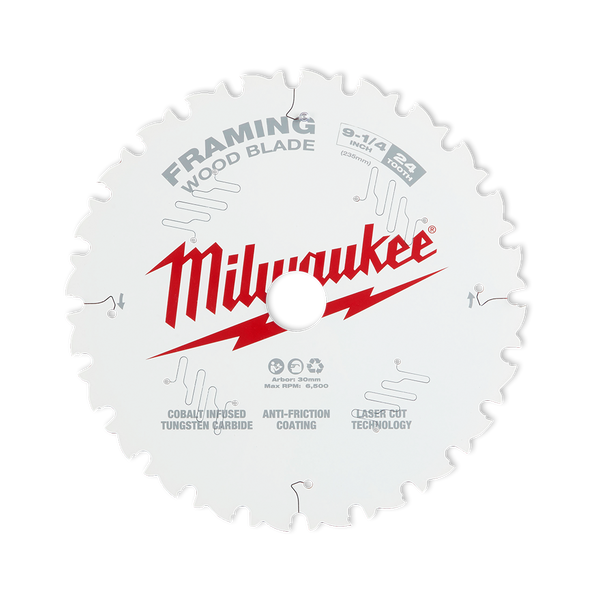 Milwaukee 9-1/4" 235mm 24T FRAMING Blade - Toolup Australia