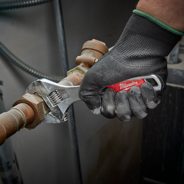 Milwaukee Adjustable Wrench Wide Jaw 200mm/8" - Toolup Australia