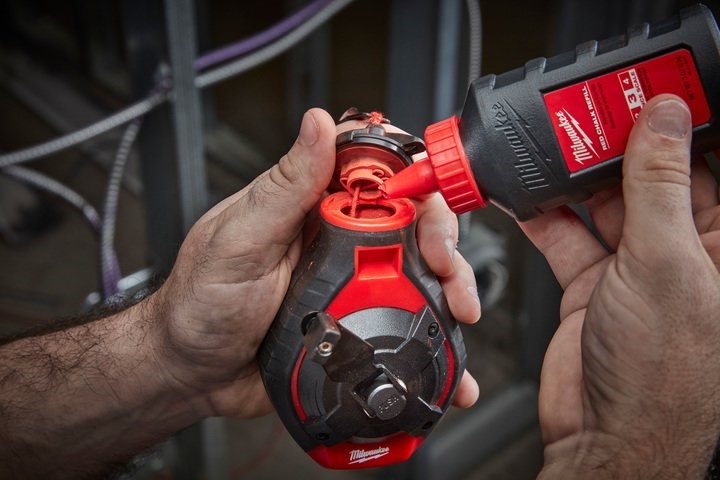 Milwaukee Bold Line Chalk Reel w Red Chalk - Toolup Australia