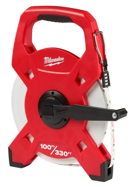 Milwaukee Fibreglass Open Reel Long Tape 100M/330ft - Toolup Australia