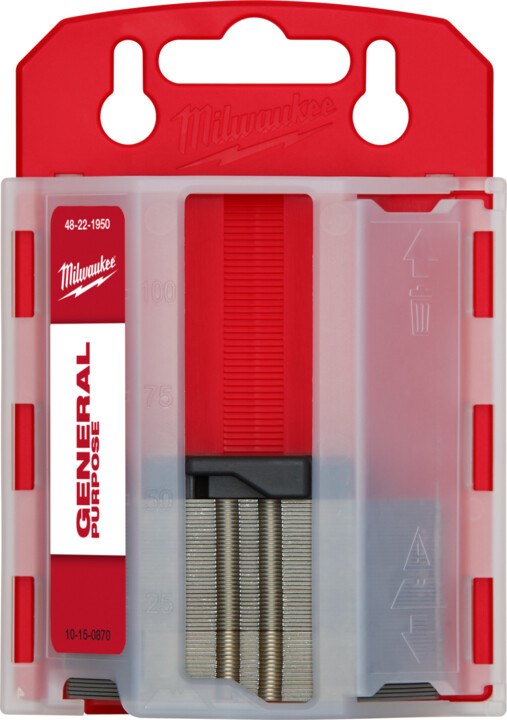 Milwaukee Gen Purpose Utility Blades Disp 50pk - Toolup Australia