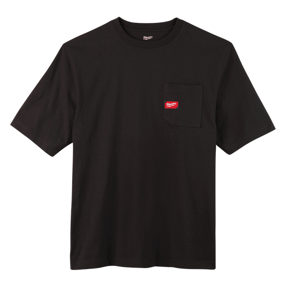 Milwaukee Heavy Duty Pocket Tee Short Sleeve Black - L - Toolup Australia
