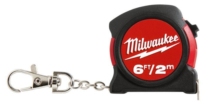Milwaukee Keychain Tape Measure 2m/6ft - Toolup Australia