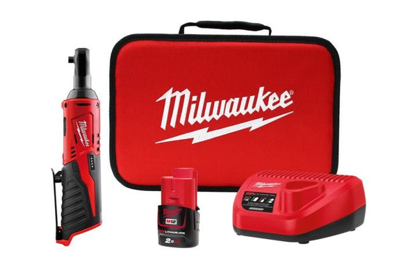 Milwaukee M12 Cordless 3/8" Impact Ratchet Kit (1x 2.0Ah) - Toolup Australia