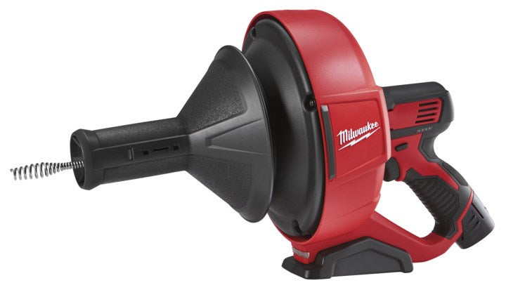 Milwaukee M12? Drain Snake - Storage Bucket + 7.9mm x 7.6m Bulb Head Cable - Toolup Australia