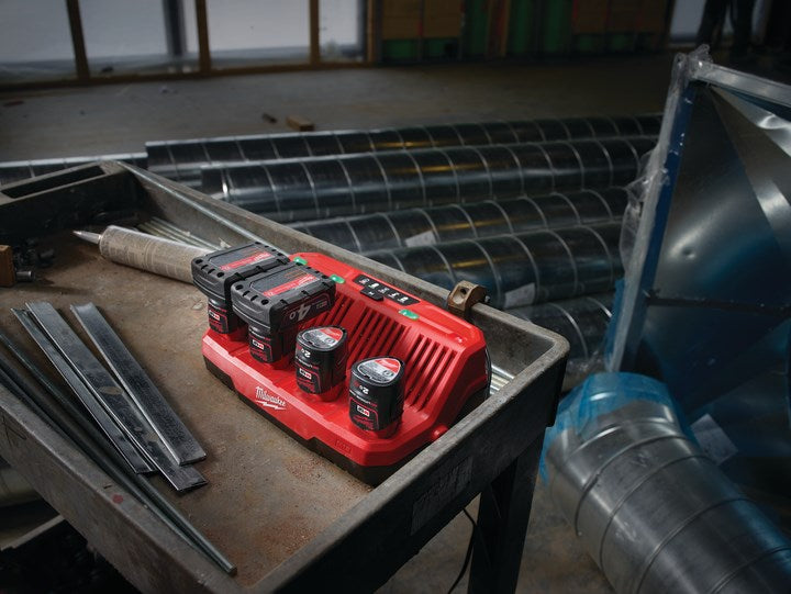 Milwaukee M12 Four Bay Sequential Charger - Toolup Australia