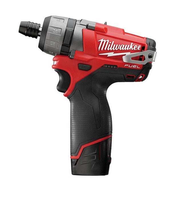 Milwaukee M12 FUEL 1/4" Hex 2-Speed Screwdriver Kit (2x 3.0Ah) - Toolup Australia