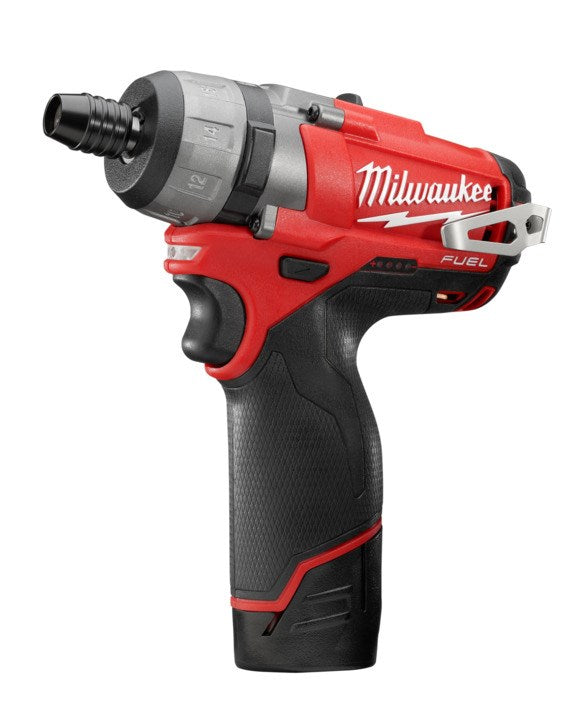 Milwaukee M12 FUEL 1/4" Hex 2-Speed Screwdriver Kit (2x 3.0Ah) - Toolup Australia