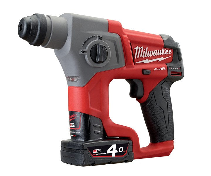 Milwaukee M12 FUEL 16mm SDS Plus Rotary Hammer Kit (2x 4.0Ah, Case) - Toolup Australia