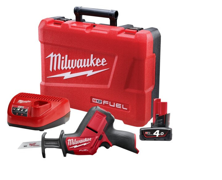 Milwaukee M12 FUEL HACKZALL Reciprocating Saw Kit (1x 4.0Ah, Case) - Toolup Australia