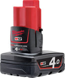 Milwaukee M12 REDLITHIUM-ION 4.0Ah Battery Pack - Toolup Australia