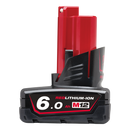 Milwaukee M12 REDLITHIUM-ION 6.0Ah Battery - Toolup Australia