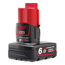 Milwaukee M12 REDLITHIUM-ION 6.0Ah Battery - Toolup Australia