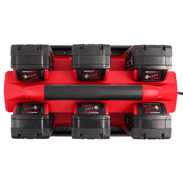 Milwaukee M18 6 Bay PACKOUT Rapid Charger (Tool Only) - Toolup Australia