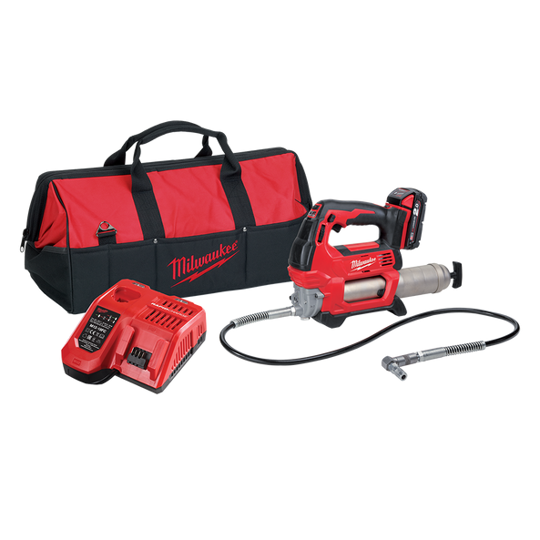 Milwaukee M18 Cordless 2-Speed Grease Gun Kit (1x 2.0Ah) - Toolup Australia