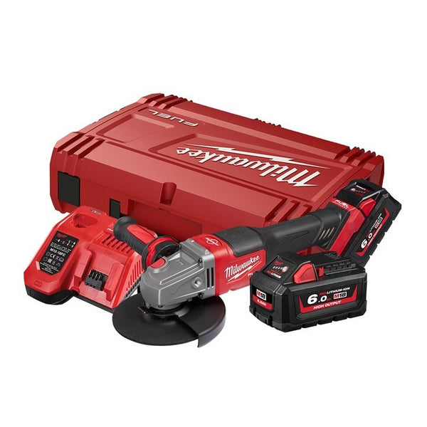 Milwaukee M18 FUEL? 125mm (5") RAPID STOP? Angle Grinder Kit (2x 6.0Ah) - Toolup Australia