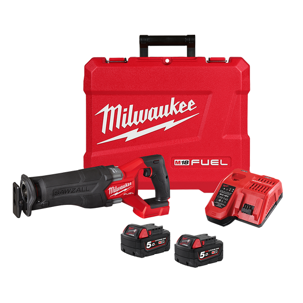 Milwaukee M18 FUEL SAWZALL Reciprocating Saw Kit (2x 5.0Ah, Case) - Toolup Australia
