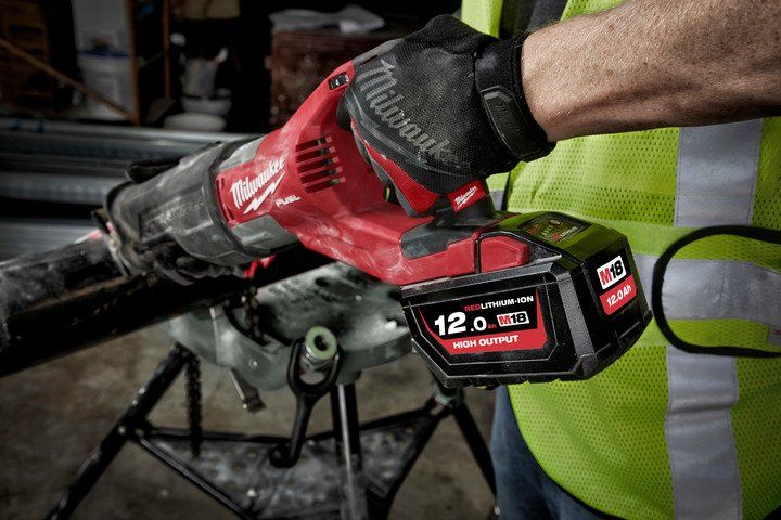 Milwaukee M18? REDLITHIUM?-ION HIGH OUTPUT? 12.0Ah Battery Pack - Toolup Australia