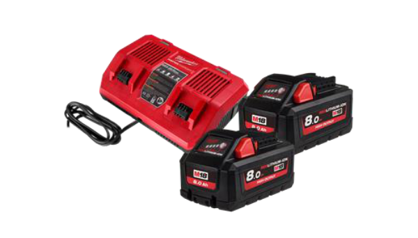 Milwaukee M18? REDLITHIUM?-ION HIGH OUTPUT? 8.0Ah Dual Bay Starter Pack - Toolup Australia
