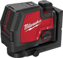 Milwaukee REDLITHIUM? USB Rechargeable Cross Line Laser Kit (1x 3.0Ah, Case) - Toolup Australia