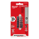 Milwaukee SHOCKWAVE Insert Bit Set 7 Pce
T10, T15, T20, T25, T27, T30, T40 - Toolup Australia
